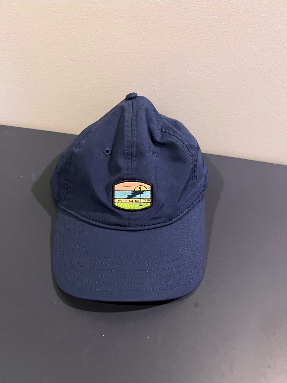 TaylorMade Navy Blue Cap with Sunset Patch